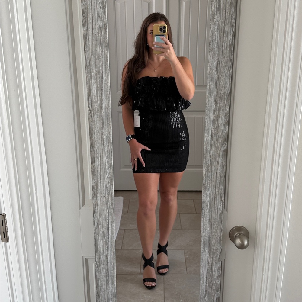DO+BE Black Sequin Dress